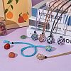 Braided Waxed Cotton Thread Cords Macrame Pouch Necklace Making AJEW-SW00022-05-4