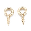 Brass Screw Eye Pin Peg Bails LS-KK-D063-03G-2
