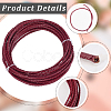 5 Yards Braided Leather Cord WL-CL0001-02C-5
