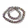 Transparent Electroplate Glass Beads Strands LS-GLAA-C025-01G-3