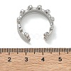 304 Stainless Steel Cuff Open Rings for Women RJEW-L341-02A-P-5