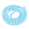 Electroplate Glass Beads Strands EGLA-A034-P2mm-B14-2