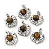 Natural Tiger Eye Pendants KK-M270-42P-1