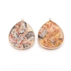 Natural Crazy Agate Pendants G-E526-01N-2