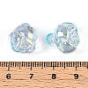 Electroplate Transparent Acrylic Beads PACR-CJC0008-08C-3