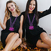 Plastic Dollar Sign Big Pendant Ball Chain Necklaces NJEW-WH0021-81A-6