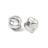 Hammered 304 Stainless Steel Beads STAS-B127-01P-08-2