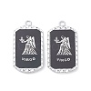 Alloy Twelve Constellations Series Big Pendants PALLOY-O107-01P-03-1