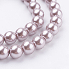 Eco-Friendly Glass Pearl Beads Strands HY-A008-8mm-RB017-3