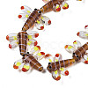 Autumn Theme Handmade Lampwork Beads Strands LAMP-Q031-017D-3