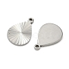 304 Stainless Steel Pendants STAS-C167-08H-P-2