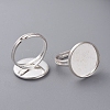 Brass Pad Ring Findings KK-J110-S-2