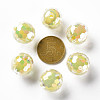 Transparent Acrylic Beads TACR-S152-14B-A10-3