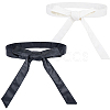 2Pcs 2 Colors PU Leather Wrap Belts for Coat AJEW-CL0005-21A-1