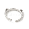 Brass Cup Peg Open Cuff Ring Settings KK-G518-06P-01-3