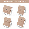 12Pcs 4 Styles Portable Felt Card Cover Bag ABAG-GA0001-21D-2
