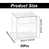 Transparent Plastic PET Box Gift Packaging CON-WH0052-8x8cm-2