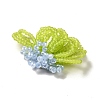 Glass Beads Braided Flower Cabochons GLAA-F120-01A-3