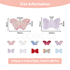 200Pcs 10 Style Transparent Spray Painted Glass Beads GLAA-FH0001-70-2