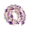 Natural Colorful Fluorite Beads Strands G-G182-H01-02-3