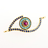 DIY Brass Micro Pave Cubic Zirconia Links X-DIY-S029-40G-1