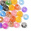 150Pcs 10 Colors Transparent Crackle Acrylic Beads MACR-YW0001-65-5