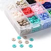 150G 15 Colors Handmade Polymer Clay Beads CLAY-JP0001-14-8mm-3