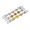 3Pcs 3 Styles Alloy Enamel Sport Ball Bag Extender Chains AJEW-BA00152-2