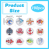 100Pcs 2-Hole Wood Buttons DIY-WH0899-112-2