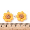 Opaque Resin Pendants FIND-Z092-06P-3