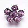 Handmade Silver Foil Lampwork Beads LAMP-J089-P12-1