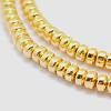 Electroplate Non-magnetic Synthetic Hematite Beads Strands G-L485-04A-G-2