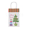 Christmas Theme Kraft Paper Gift Bags CARB-L009-A10-5