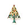 Christmas Alloy Rhinestone Brooch for Backpack Clothes LS-JEWB-I045-01KCG-01-1