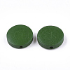 Painted Natural Wood Beads WOOD-S049-02B-04-2