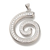 Rack Plating Brass Micro Pave Cubic Zirconia Pendants KK-I720-54P-1