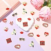 32Pcs 8 Styles Alloy Enamel Pendants ENAM-YW0005-15-5