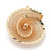 Rack Plating Brass Hollow Pendants KK-P244-05KCG-1
