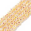 Handmade Millefiori Glass Bead Strands LAMP-J035-4mm-76-1