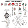 DIY Interchangeable Christmas Office Lanyard ID Badge Holder Necklace Making Kit DIY-SC0022-03-2