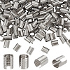 200Pcs Iron Folding Crimp Ends IFIN-GA0001-50C-1