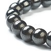 Synthetic Non-magnetic Hematite Beaded Stretch Bracelets BJEW-A117-C-22-3