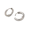 Tarnish Resistant 304 Stainless Steel Hoop Earrings EJEW-P177-P-21-2