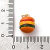 Brass Enamel Charms KK-Q098-16G-B-3