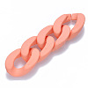 Opaque Spray Painted Acrylic Linking Rings OACR-S036-001B-I02-2
