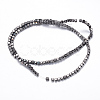 Electroplate Non-magnetic Synthetic Hematite Bead Strands X-G-Q467-11D-2
