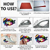 PVC Hot Melt Adhesive Heat Transfer Film DIY-WH0452-003-4