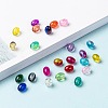 24 Colors Transparent Crackle Glass Beads CCG-JP0001-01C-4
