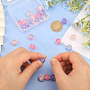 24Pcs 3 Colors Transparent Glass Round Beads GLAA-CA0001-55-5