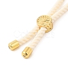 Twisted Nylon Cord Silder Bracelets DIY-B066-03G-20-3